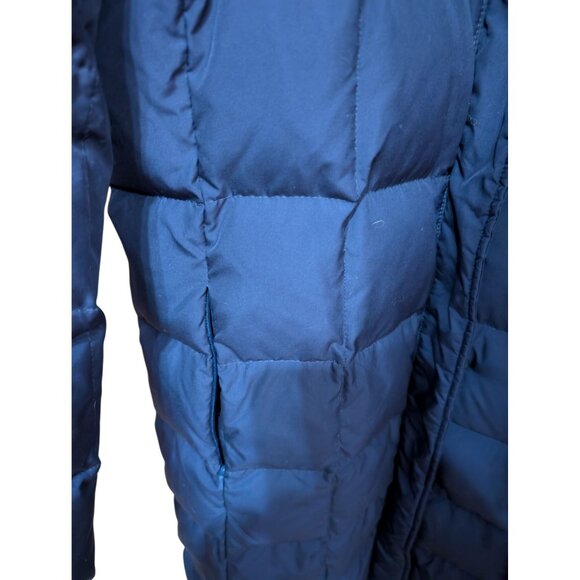Land’s End Women’s Maxi Puffer 80% Down Winter Coat w/ Hood Size Medium M 10-12 - Picture 4 of 7